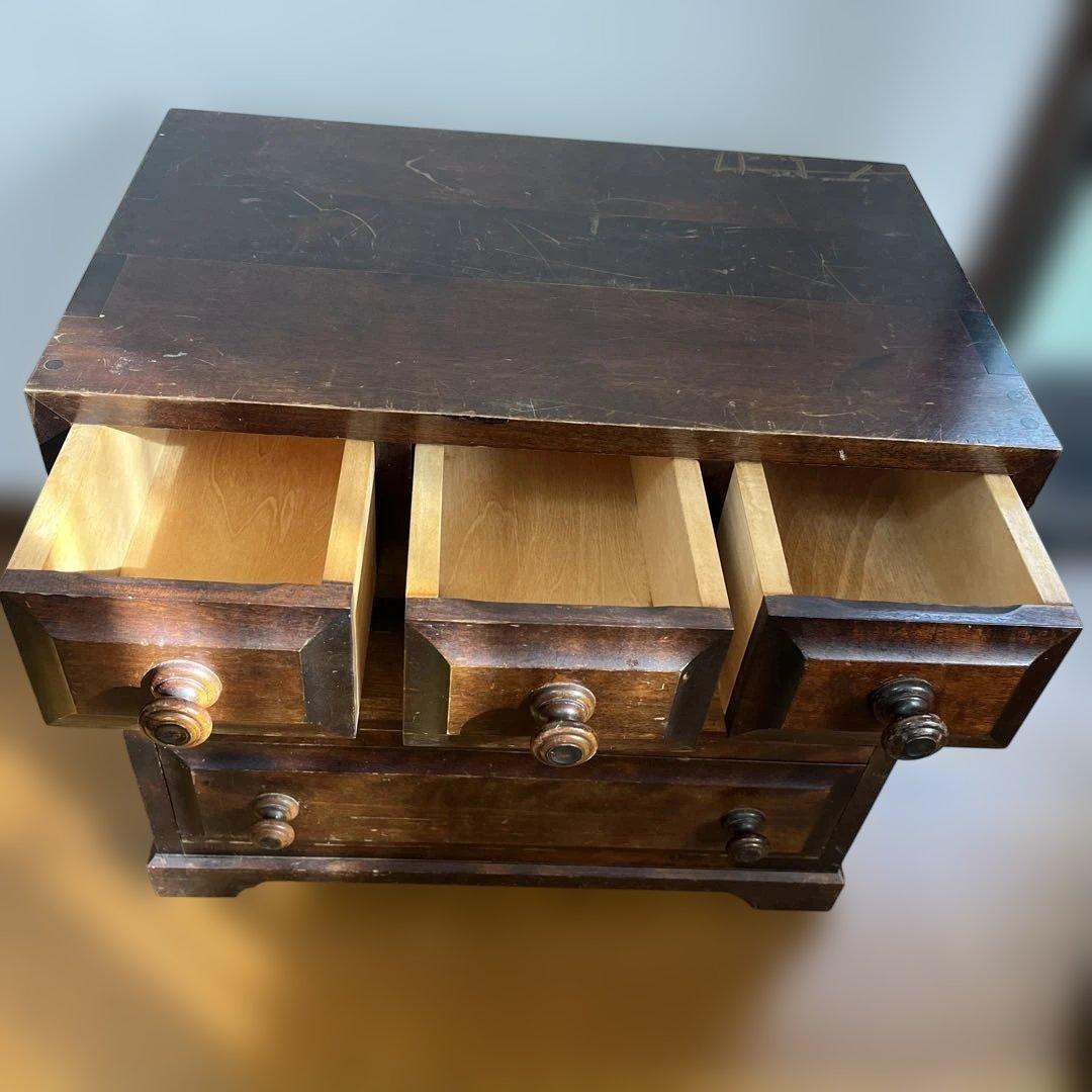 【ビンテージ】 小型チェスト 3段 / 北海道民芸家具