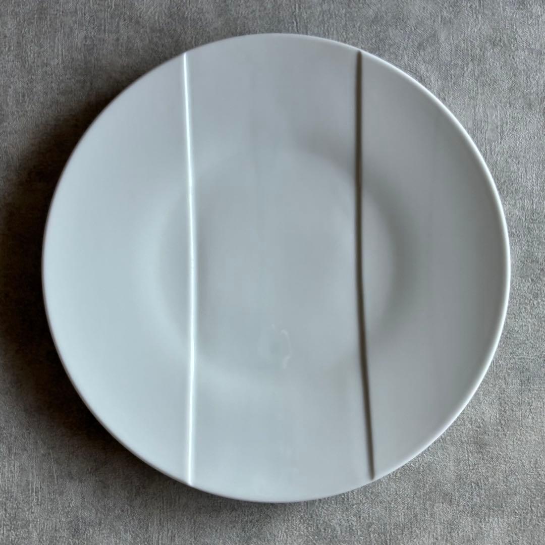 フランス PILLIVUYT ストライプ ディナープレート 31.5cm