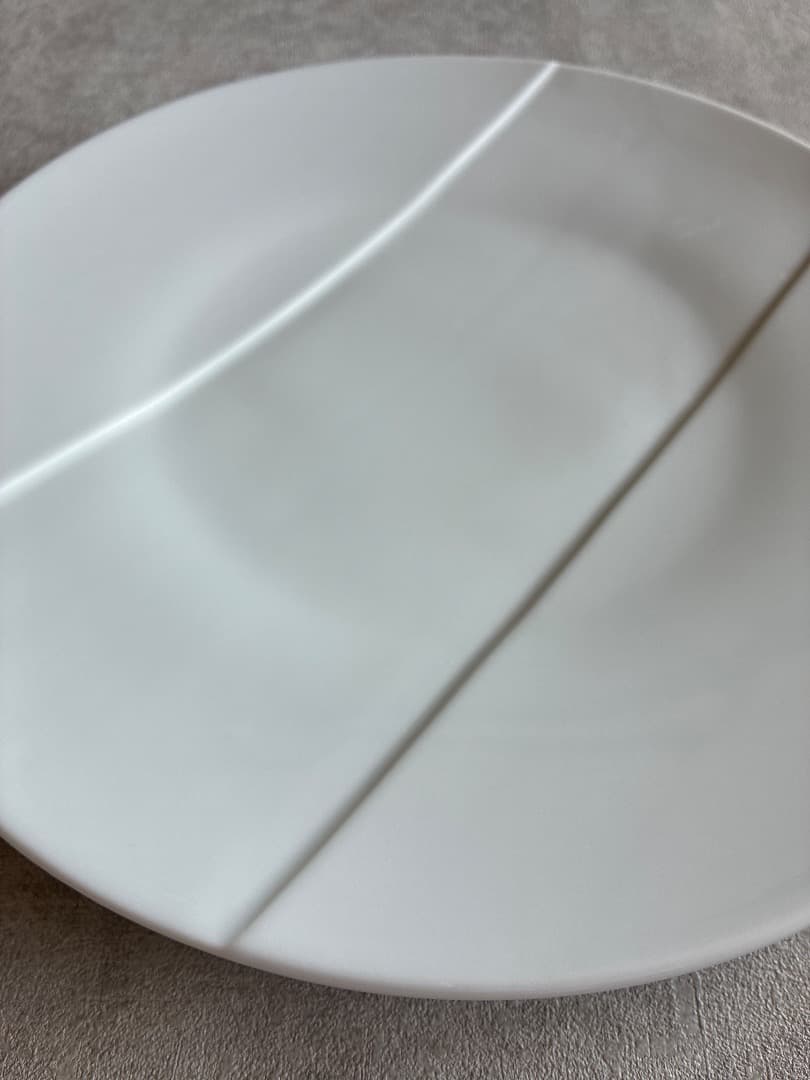 フランス PILLIVUYT ストライプ ディナープレート 31.5cm