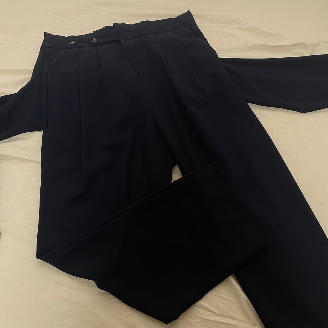 【WEB限定】ポリエステルツイル ワークジャンプスーツ -ウォッシャブル-