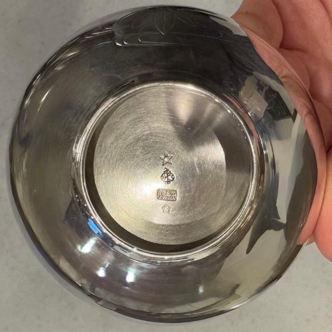 純銀刻印 杯5客