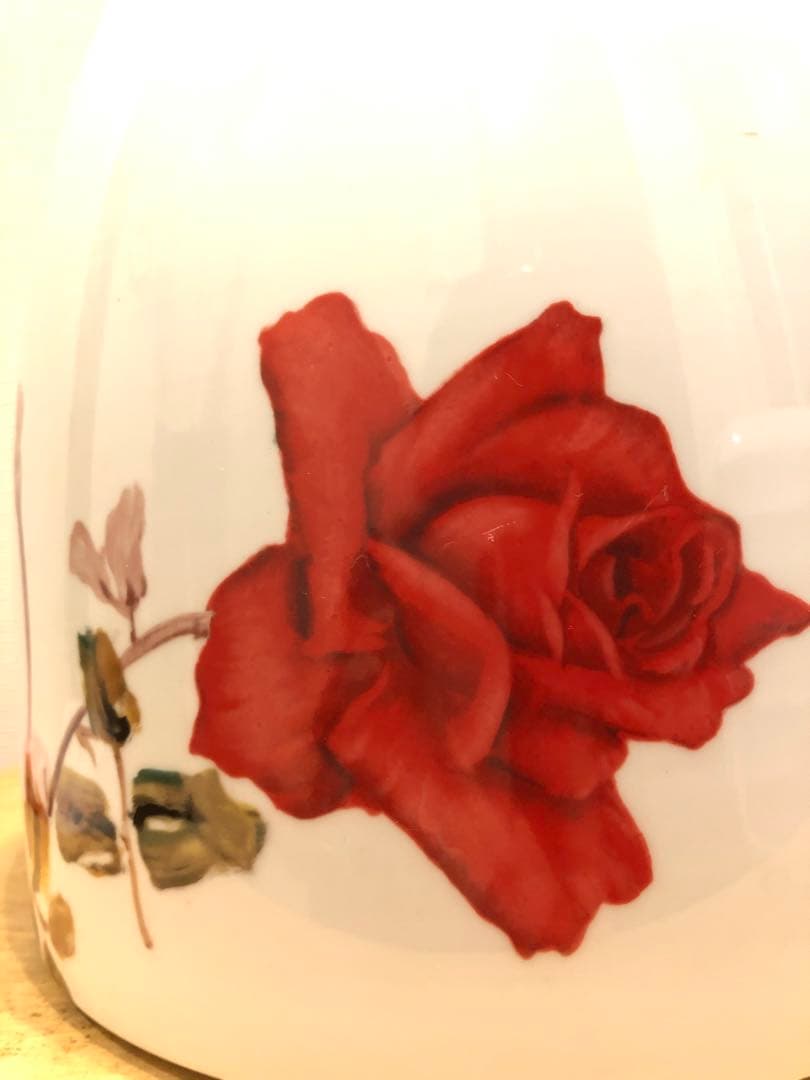 美品　希少　オールドノリタケ　則武　日陶　火鉢　陶器　時代物　白　薔薇　ローズ