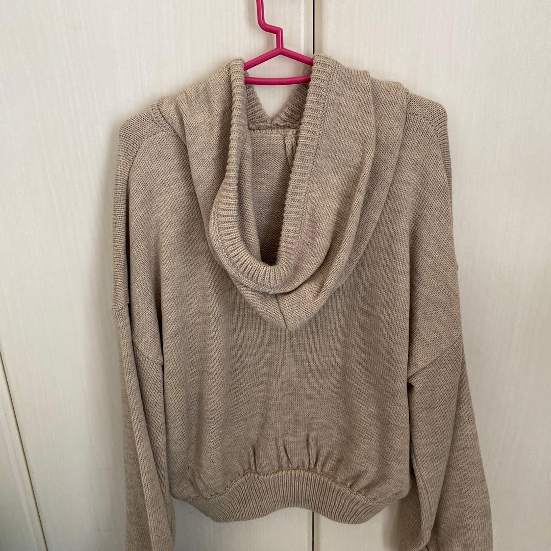 JIMWAG LOGO Hoodie knit フーディ ニット オートミール