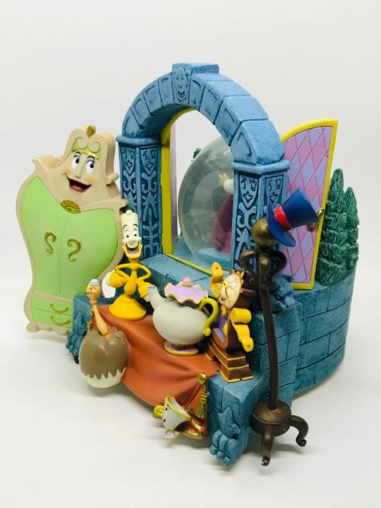 【超希少】美女と野獣スノードーム　愛の芽生え