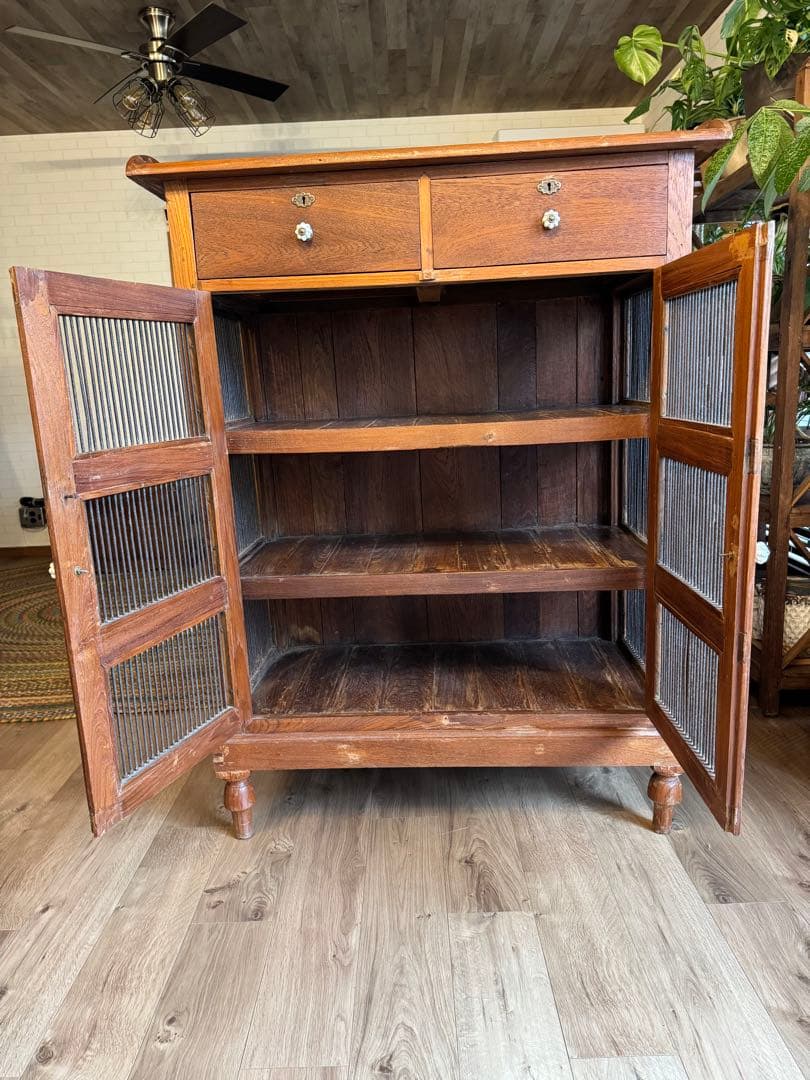 インド　ヴィンテージ　キャビネット　アンティーク　オールドメゾン風