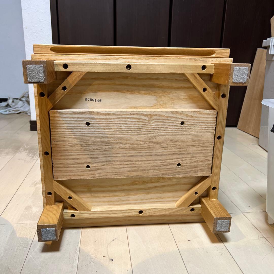 廃盤　無印良品　MUJI　チェスト　 オーク材　木製　4段　引き出し収納　北欧