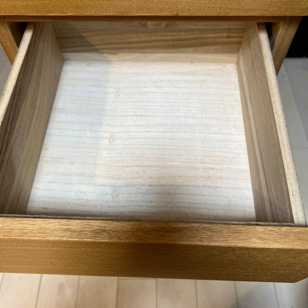 廃盤　無印良品　MUJI　チェスト　 オーク材　木製　4段　引き出し収納　北欧