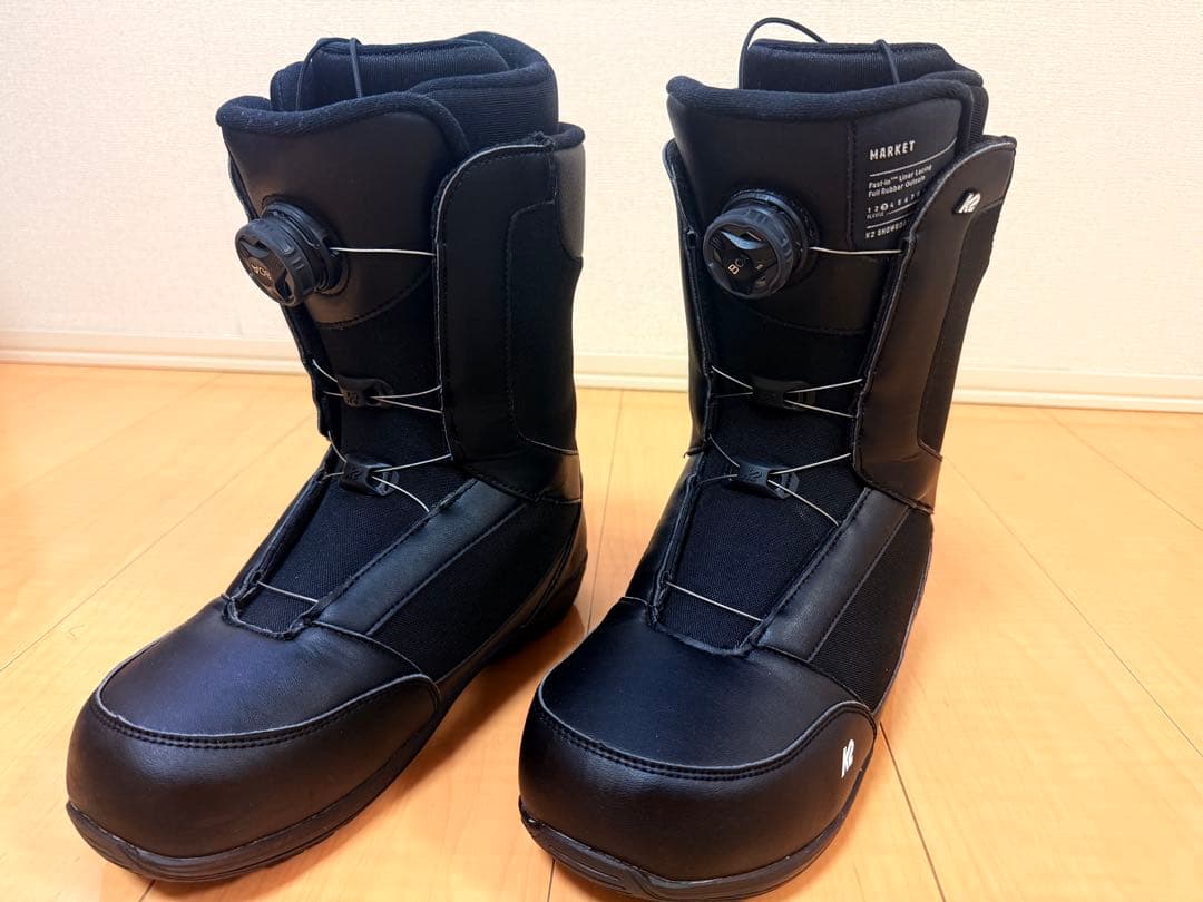 3回使用 K2 MARKET 28cm スノーボードブーツ ブラック BOA
