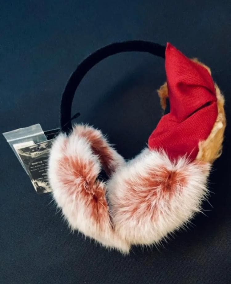 【新品】 CA4LA カシラ 狐とリボン イヤーマフ 耳あて