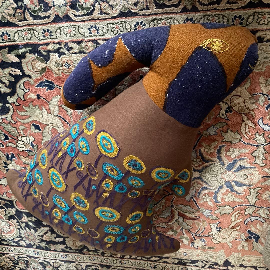 ミナペルホネン　うさぎクッション　slow dance/path