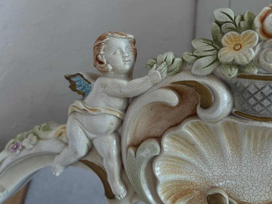 装飾的なオーバル型ミラー