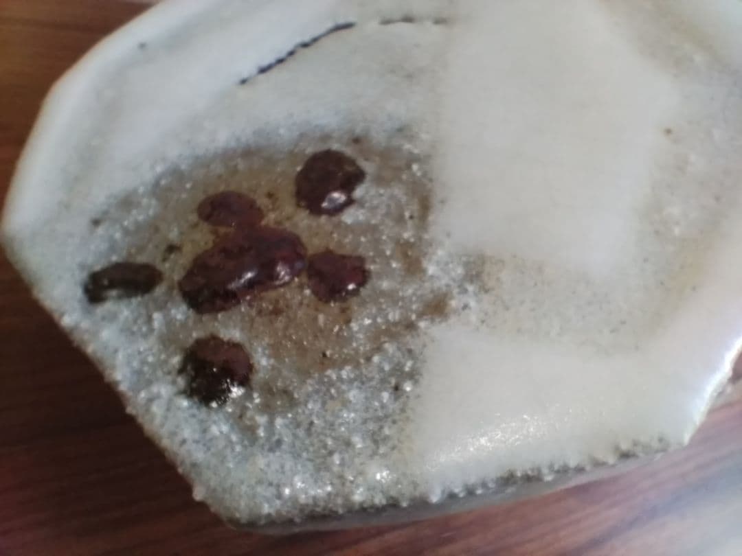 清水保孝作 清水焼 八角蓋付小物入