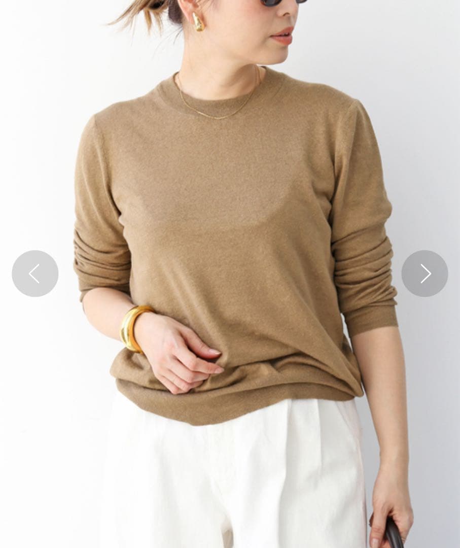 ドゥーズィエムクラス　BRONZER RICH クルーネックプルオーバー