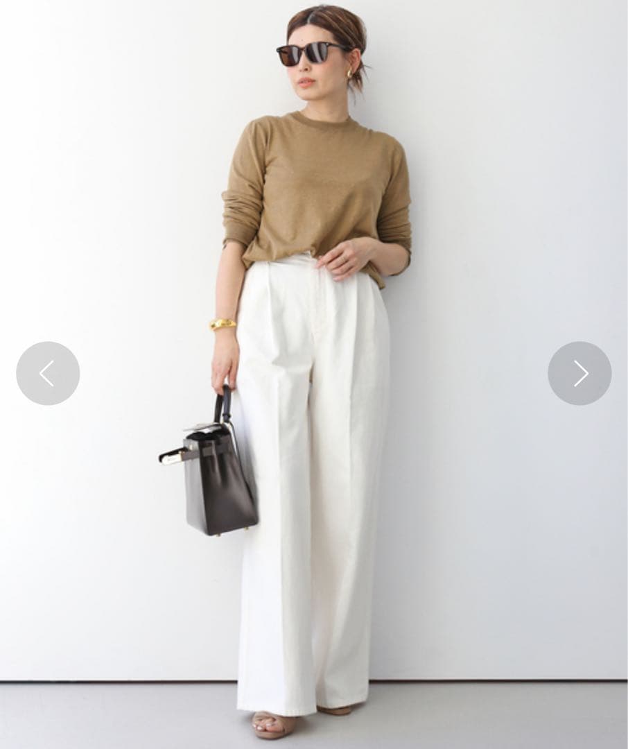 ドゥーズィエムクラス　BRONZER RICH クルーネックプルオーバー