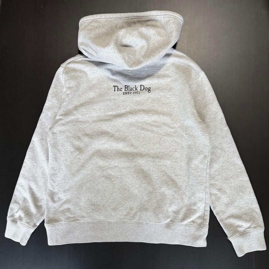 【古着】The Black Dog パーカー グレー サイズL