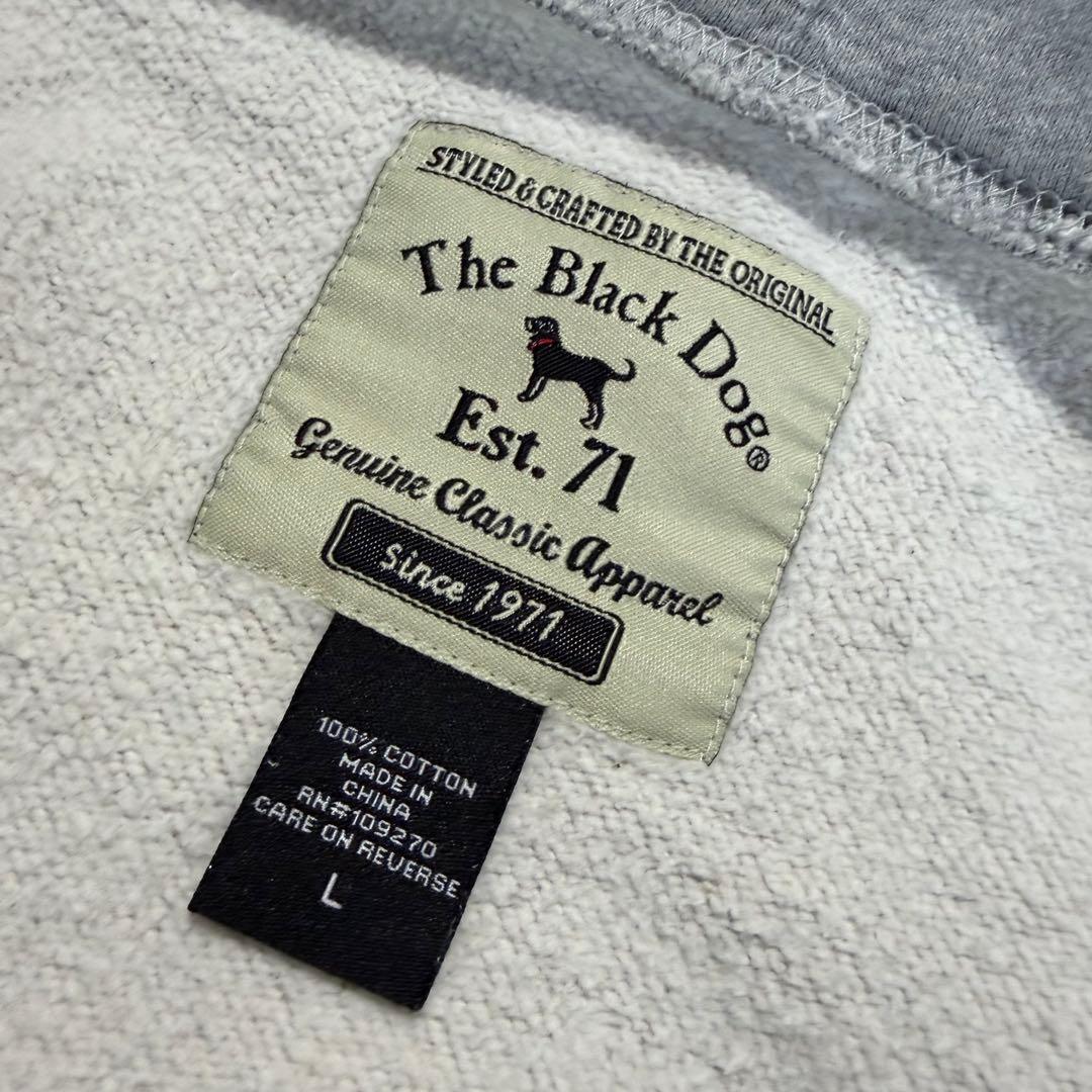 【古着】The Black Dog パーカー グレー サイズL