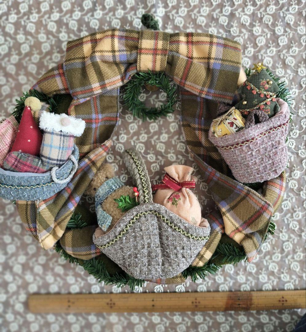 Manny　Xmasリース（布製）