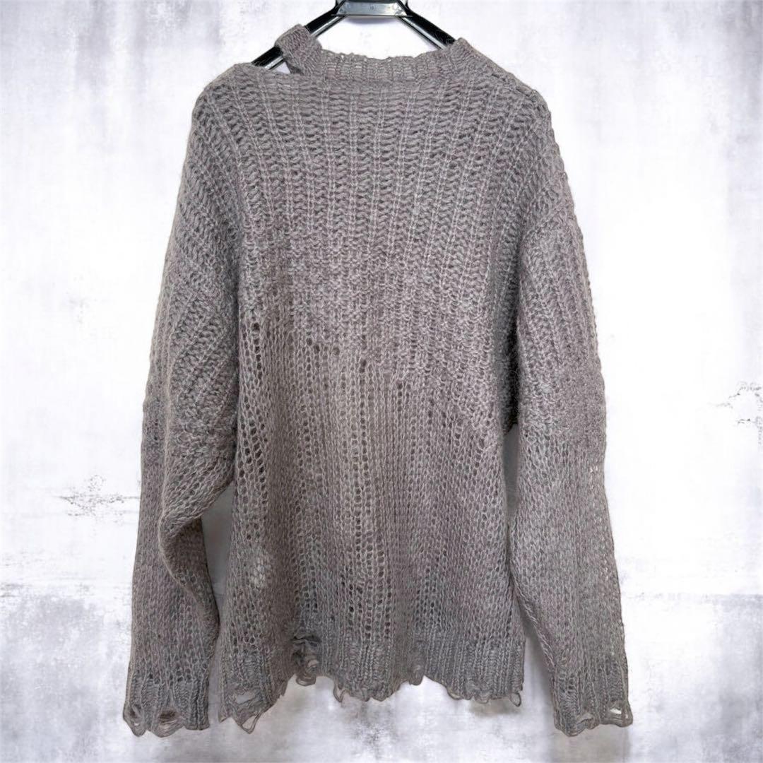 や*い様 PRANK PROJECT モヘアメッシュ プルオーバー グレー FR