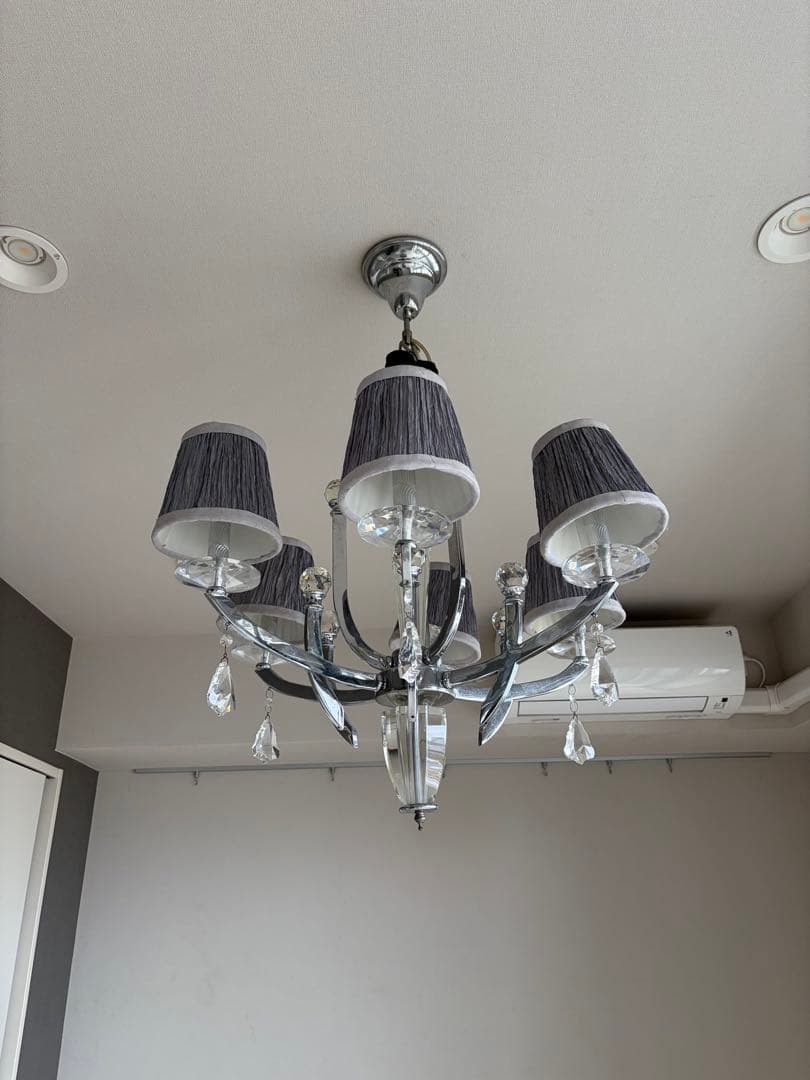 シルバー/グレー シャンデリア