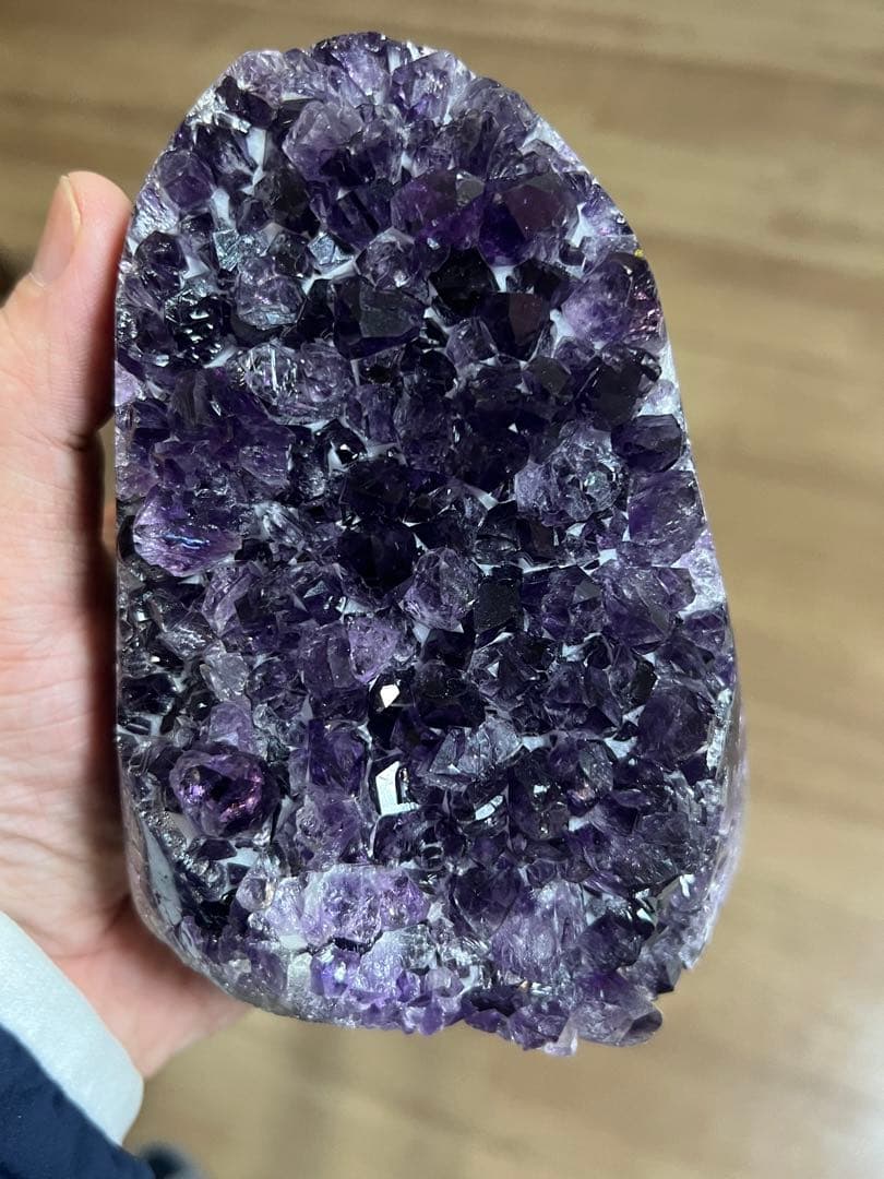 超大　最高品質アメジストドームミニクラスター　共生タイプ　希少　台座込み送料安い