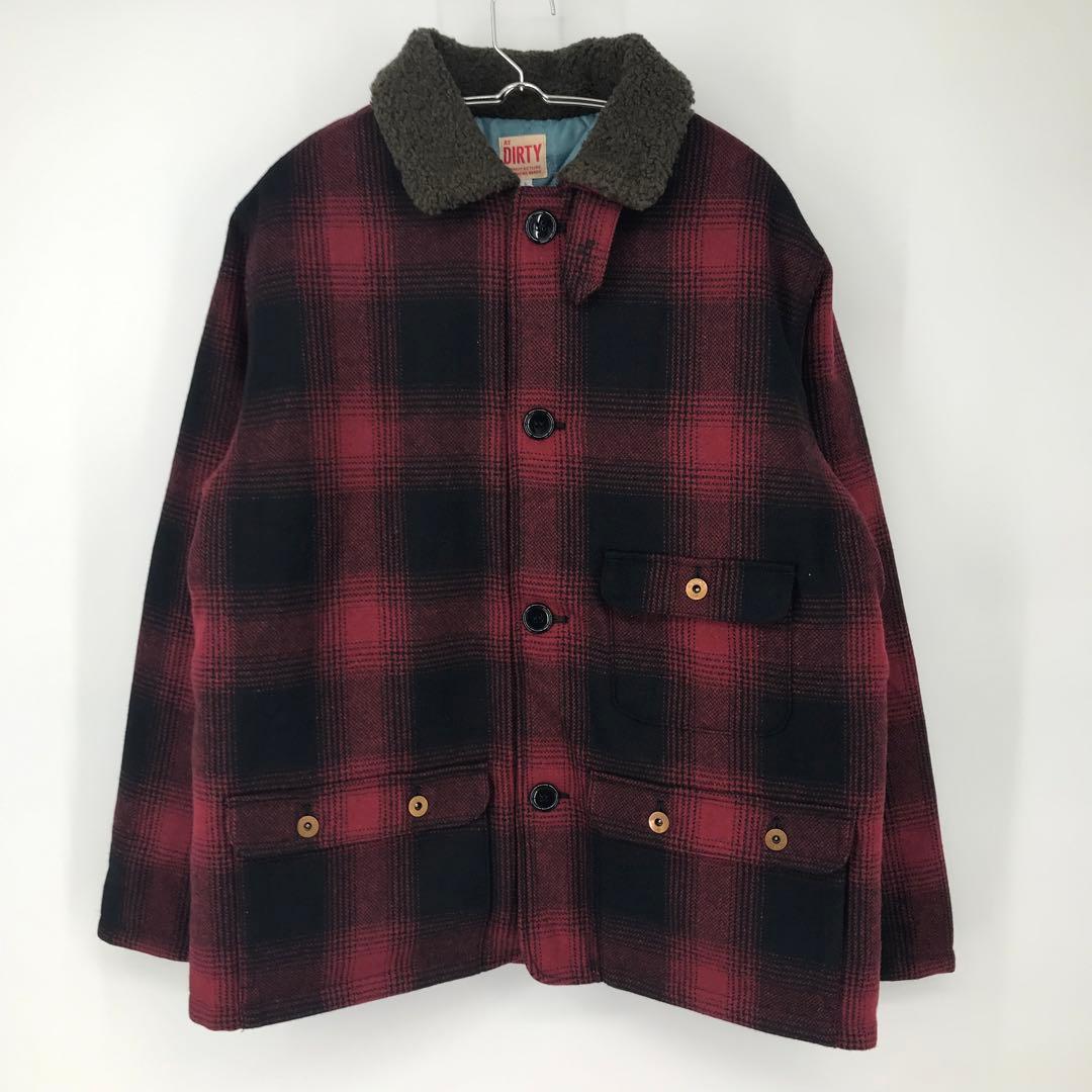 【未使用】アットダーティー　ブルゾン　L　オンブレチェック