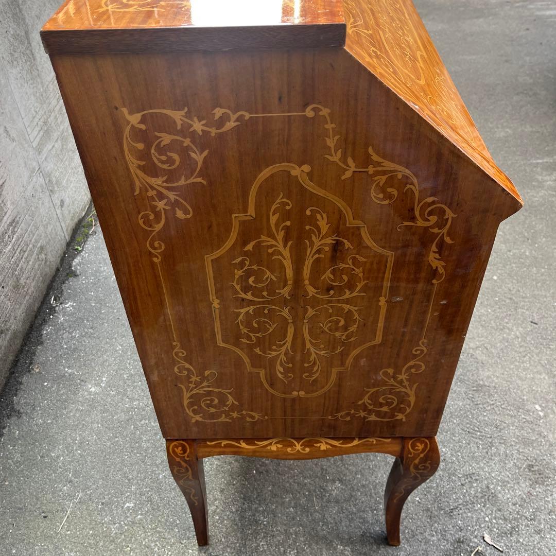 H*O様 【難あり】イタリア象嵌　レトロ ライティングビューロー デスク アンテ