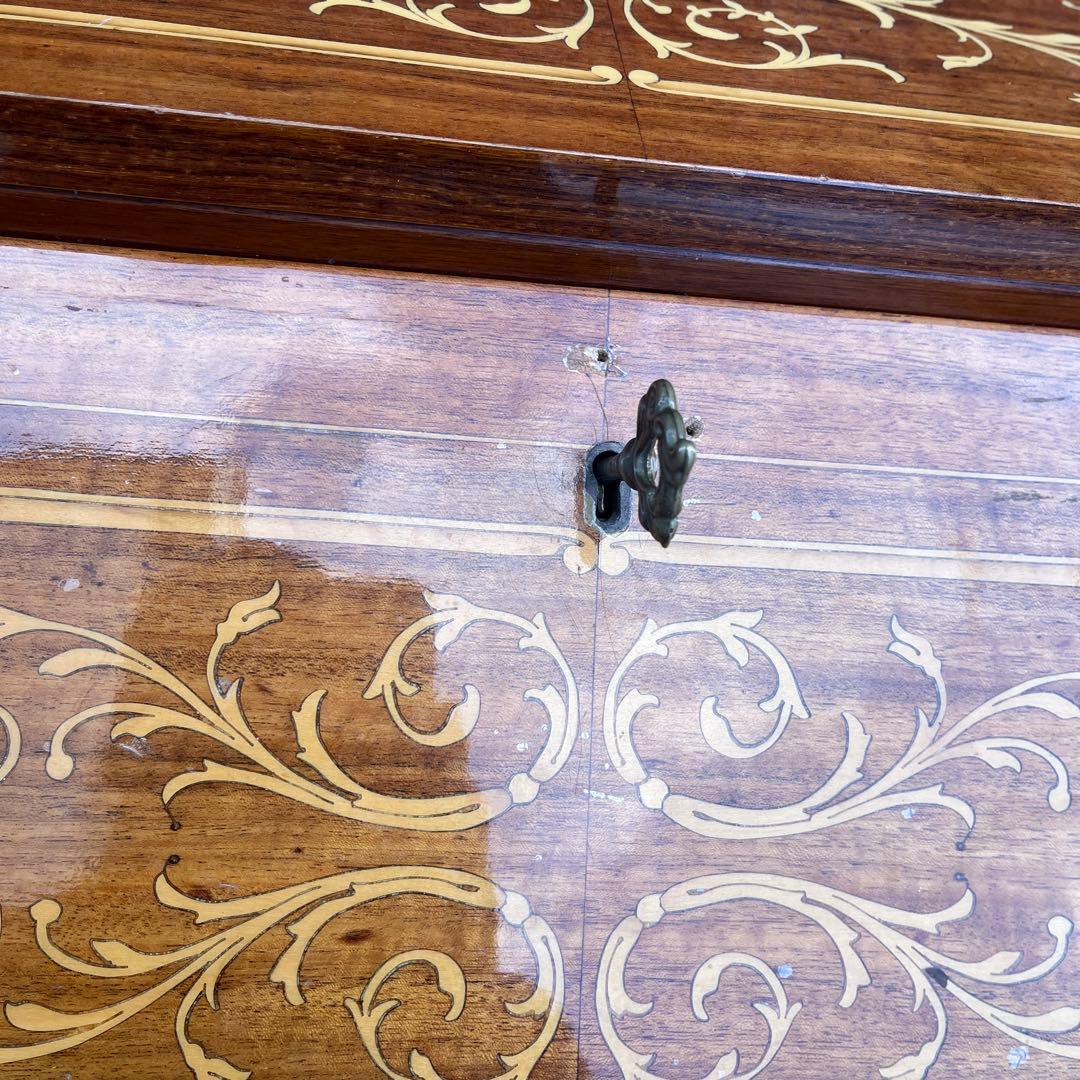 H*O様 【難あり】イタリア象嵌　レトロ ライティングビューロー デスク アンテ