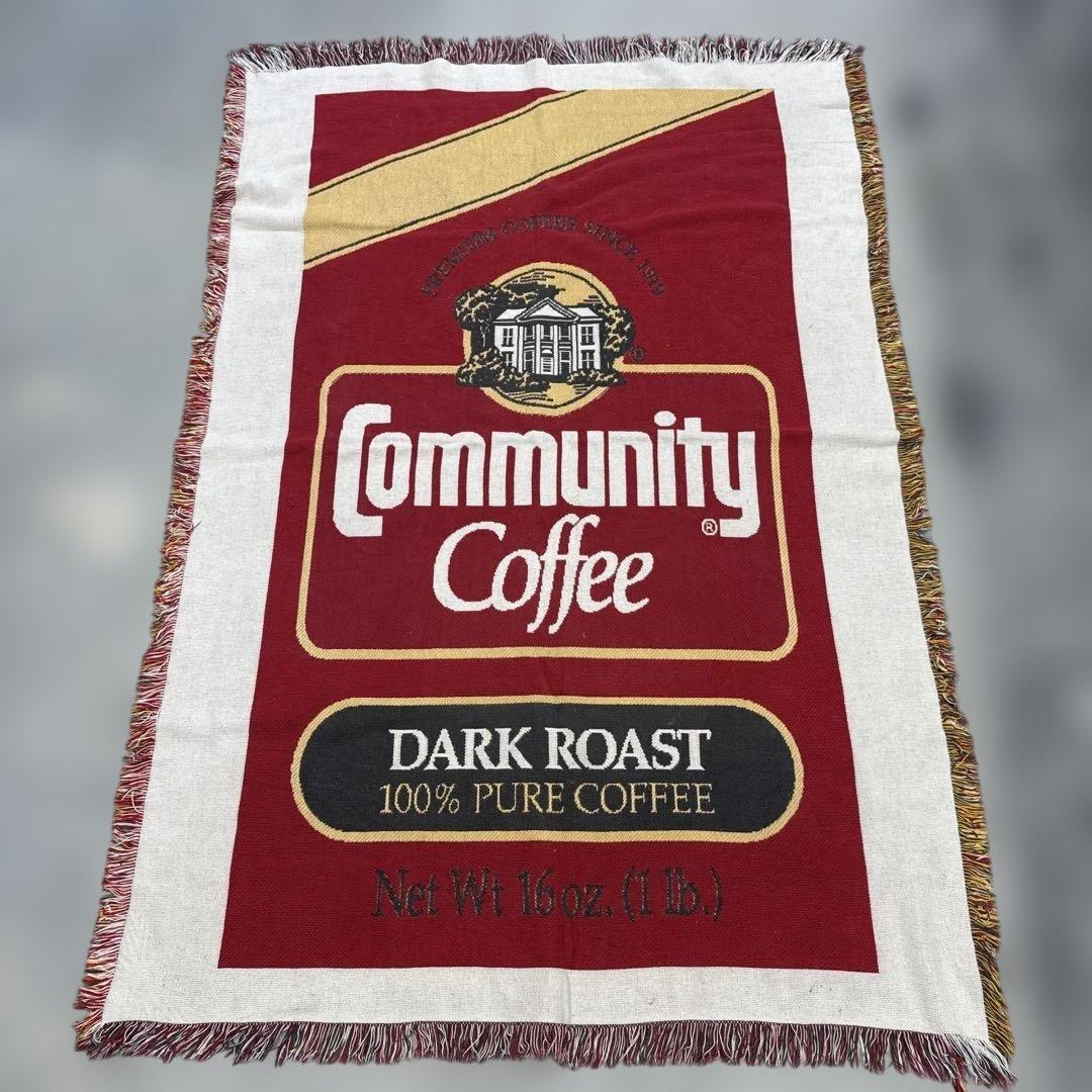 コミュニティコーヒー　マルチカバー　ソファカバー　ラグ　185x124