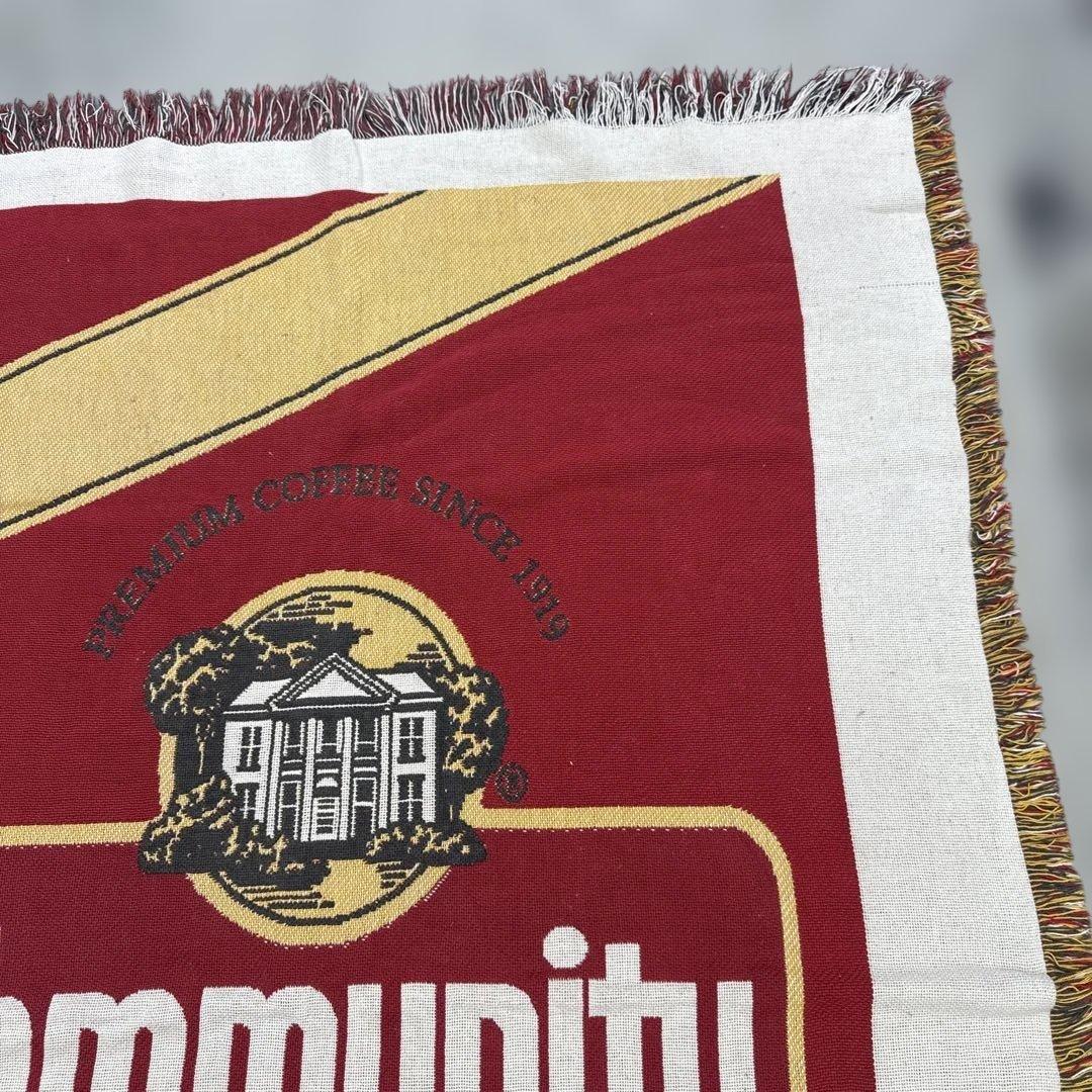 コミュニティコーヒー　マルチカバー　ソファカバー　ラグ　185x124