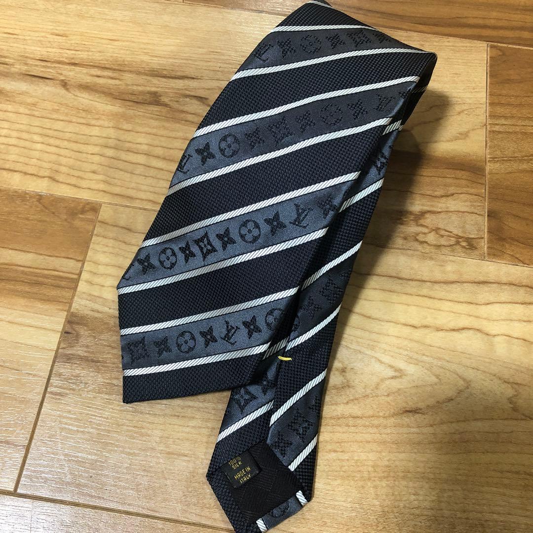 Louis Vuitton ネクタイ ブラック モノグラム