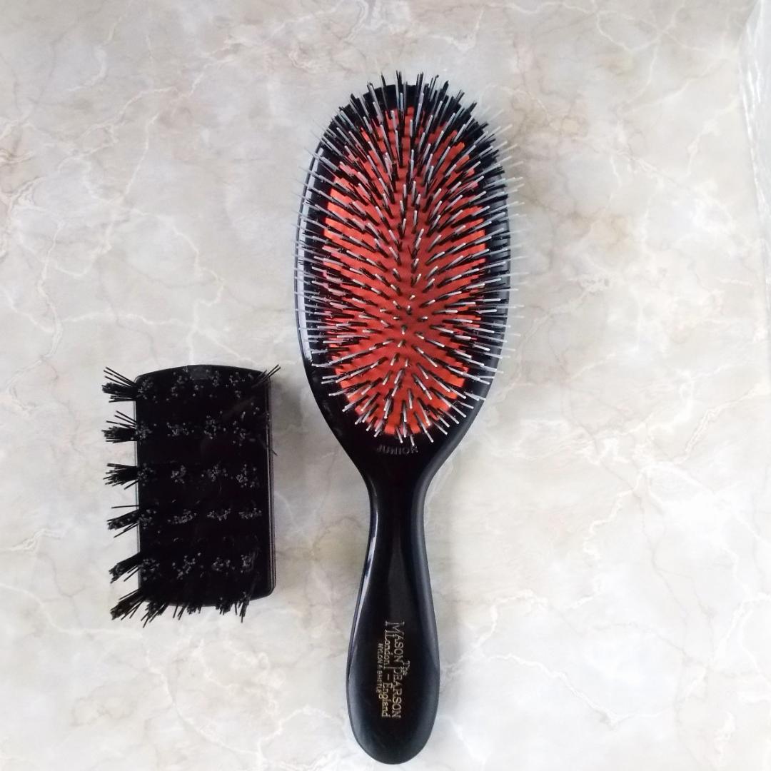 メイソンピアソン　ヘアブラシ　ジュニアミックス　ダーク・ルビー