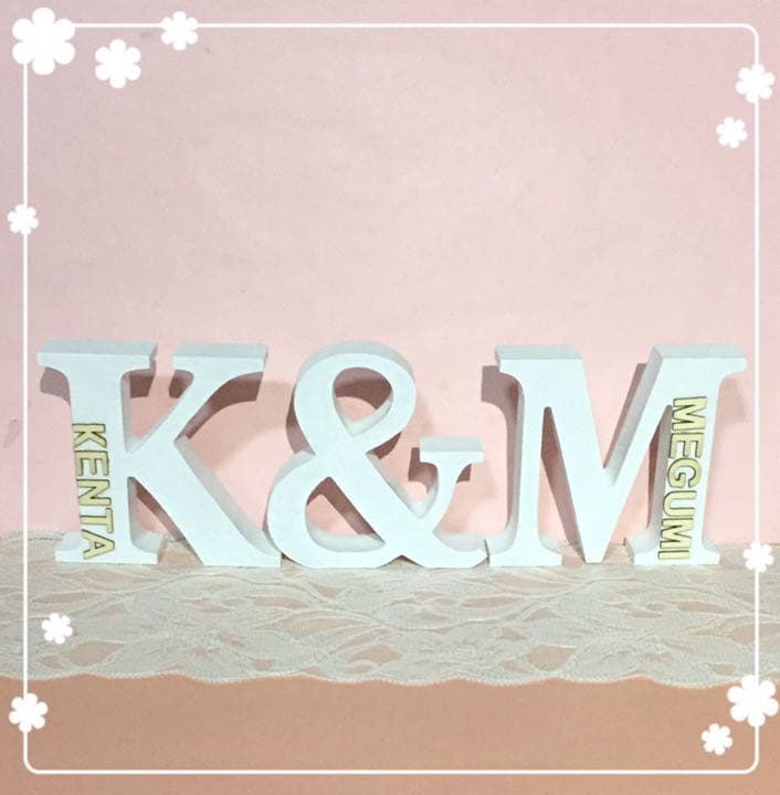 チキソ様確認用♡イニシャルオブジェ