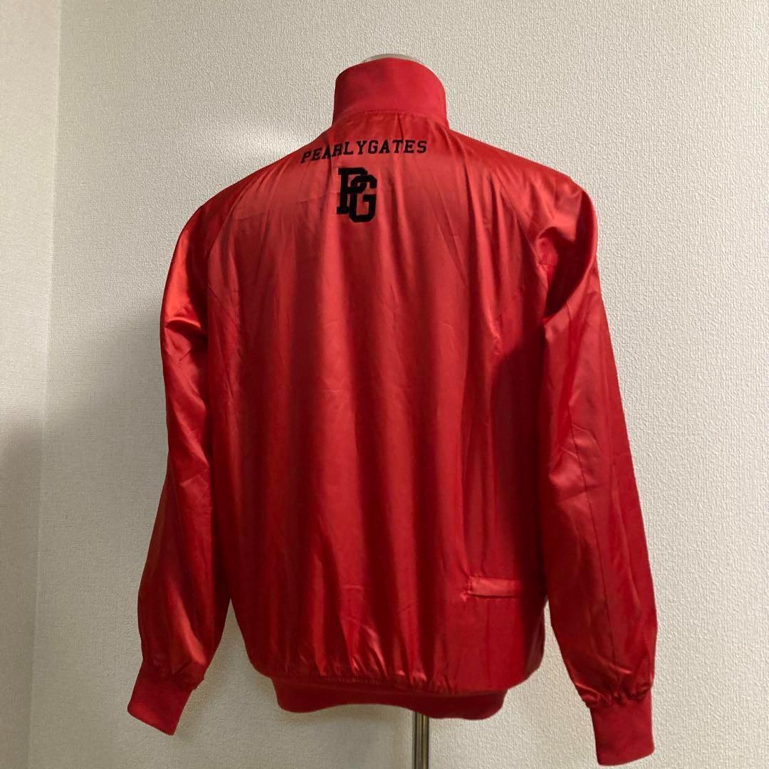 パーリーゲイツ ダブルジップ ジャケット 裏地蓄熱 レッド サイズ3