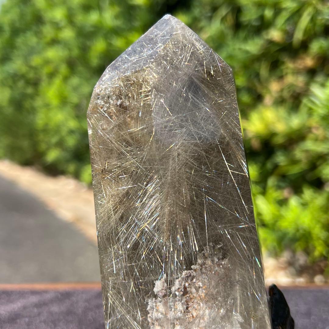 ✳️新春開運招福セール☆超希少✨奇跡の石✨放射プラチナルチル 六角柱 天然石 原石