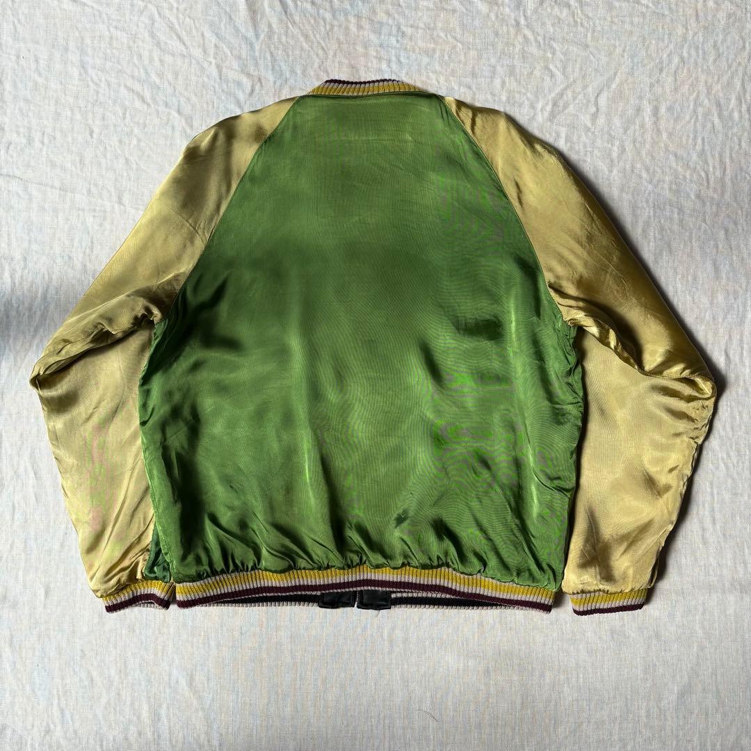 unknown キルティング スーベニアジャケット 龍 ドラゴン スカジャン 黒