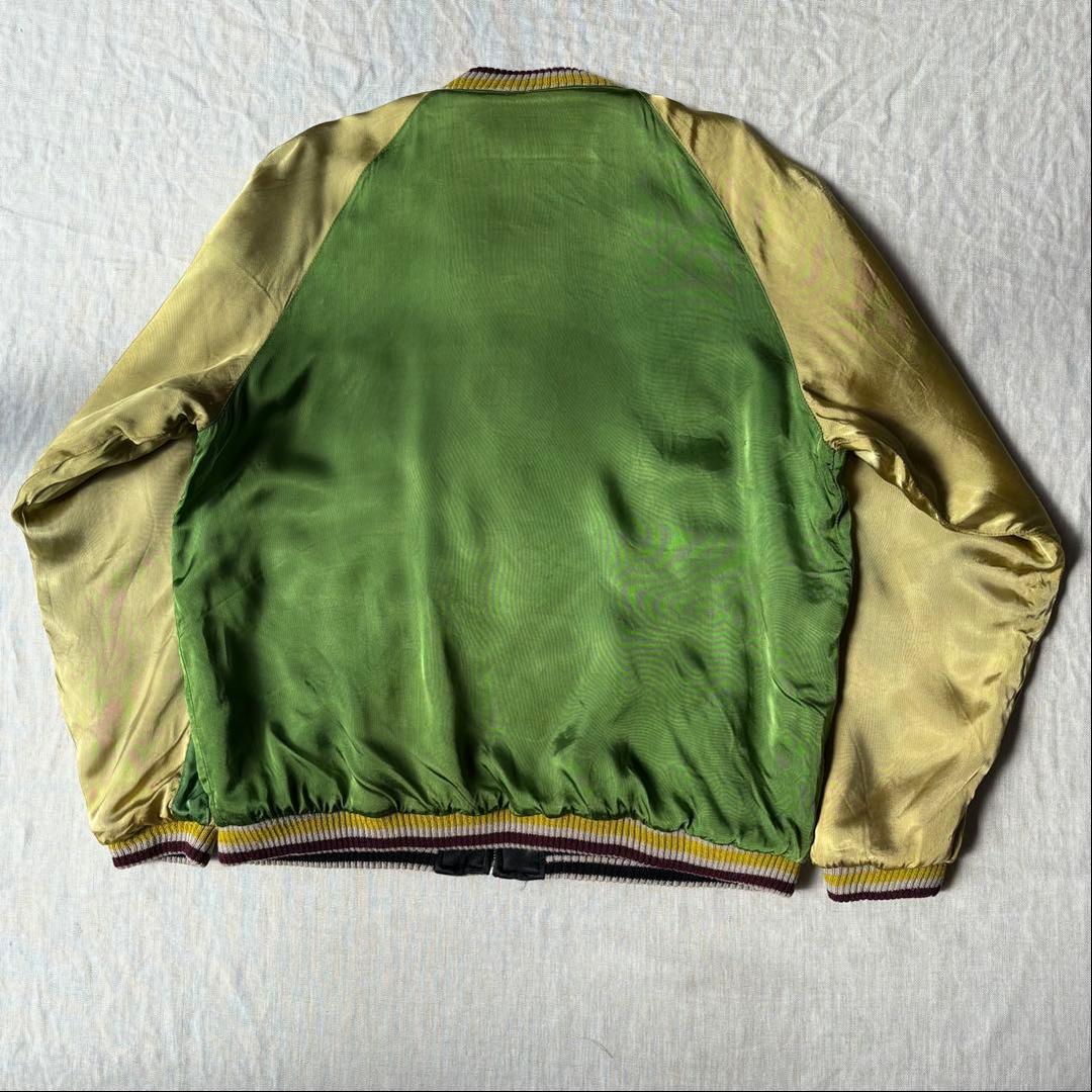 unknown キルティング スーベニアジャケット 龍 ドラゴン スカジャン 黒