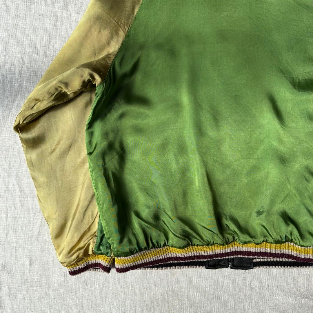 unknown キルティング スーベニアジャケット 龍 ドラゴン スカジャン 黒