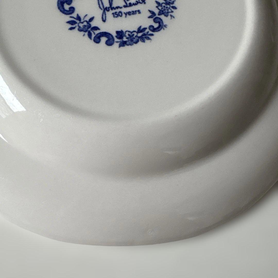 バーレイ シャーロット　プレートＳ　Burleigh ブルー＆ホワイト　希少