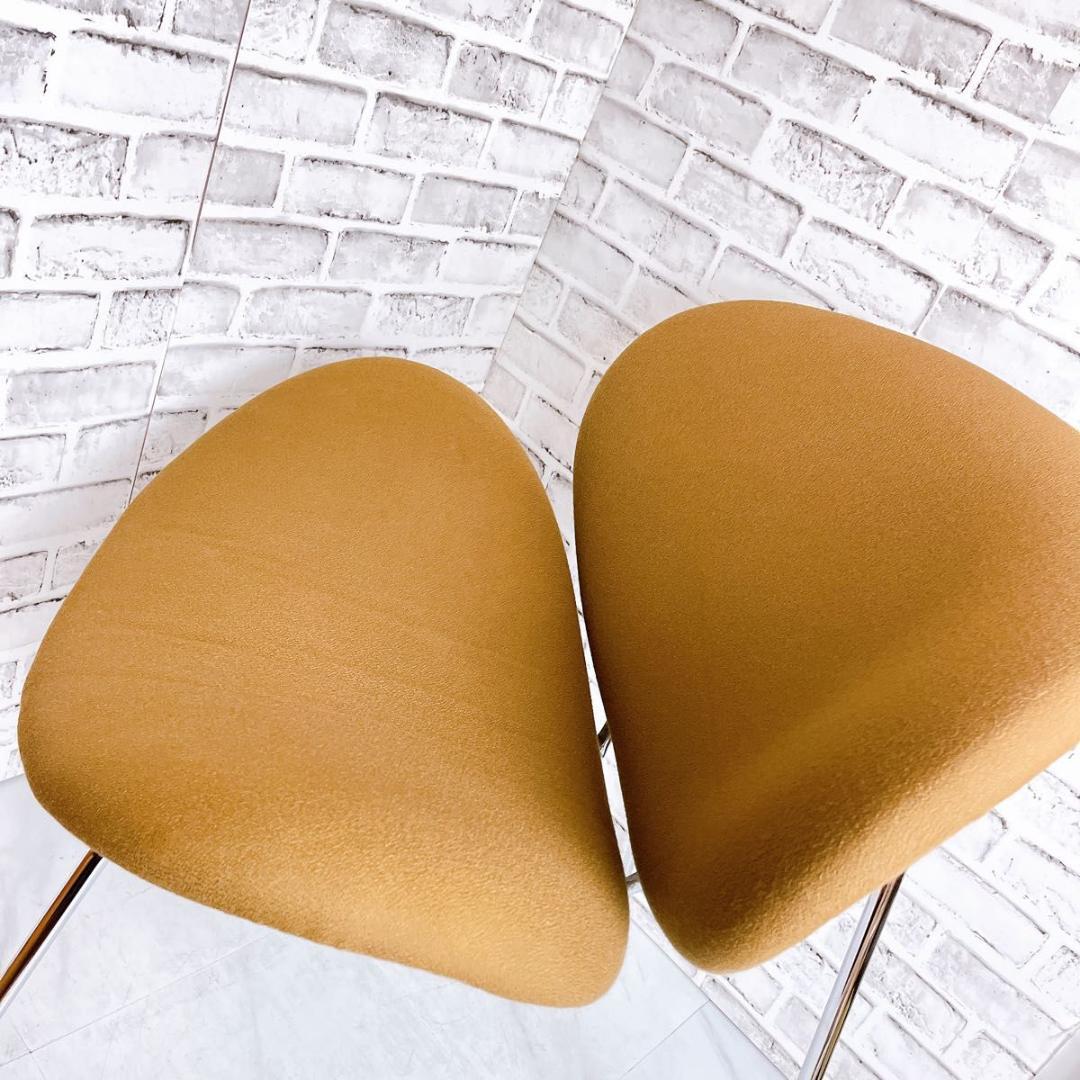 【おしゃれ】オレンジスライスチェア　ピエール・ポーリン　ブラウン　洗浄済み★