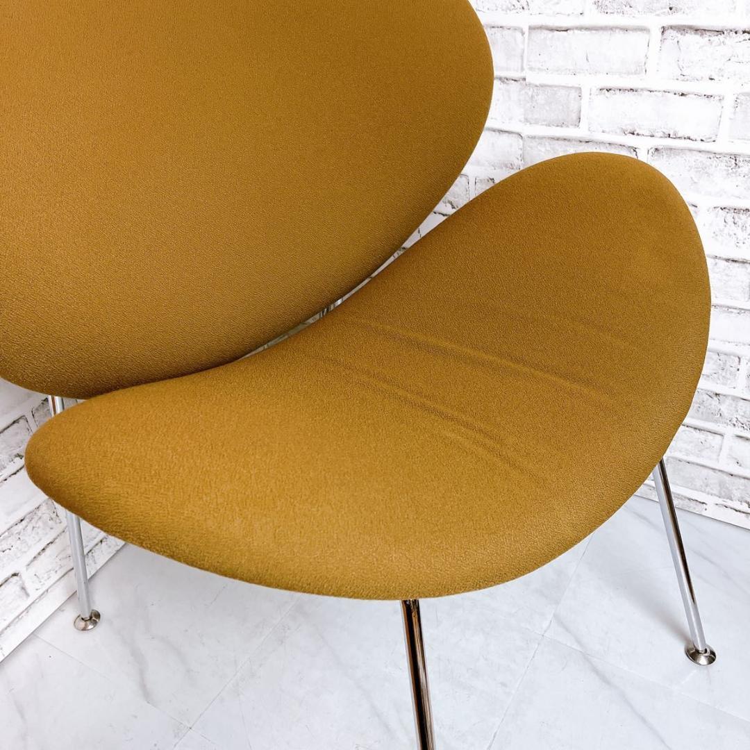 【おしゃれ】オレンジスライスチェア　ピエール・ポーリン　ブラウン　洗浄済み★