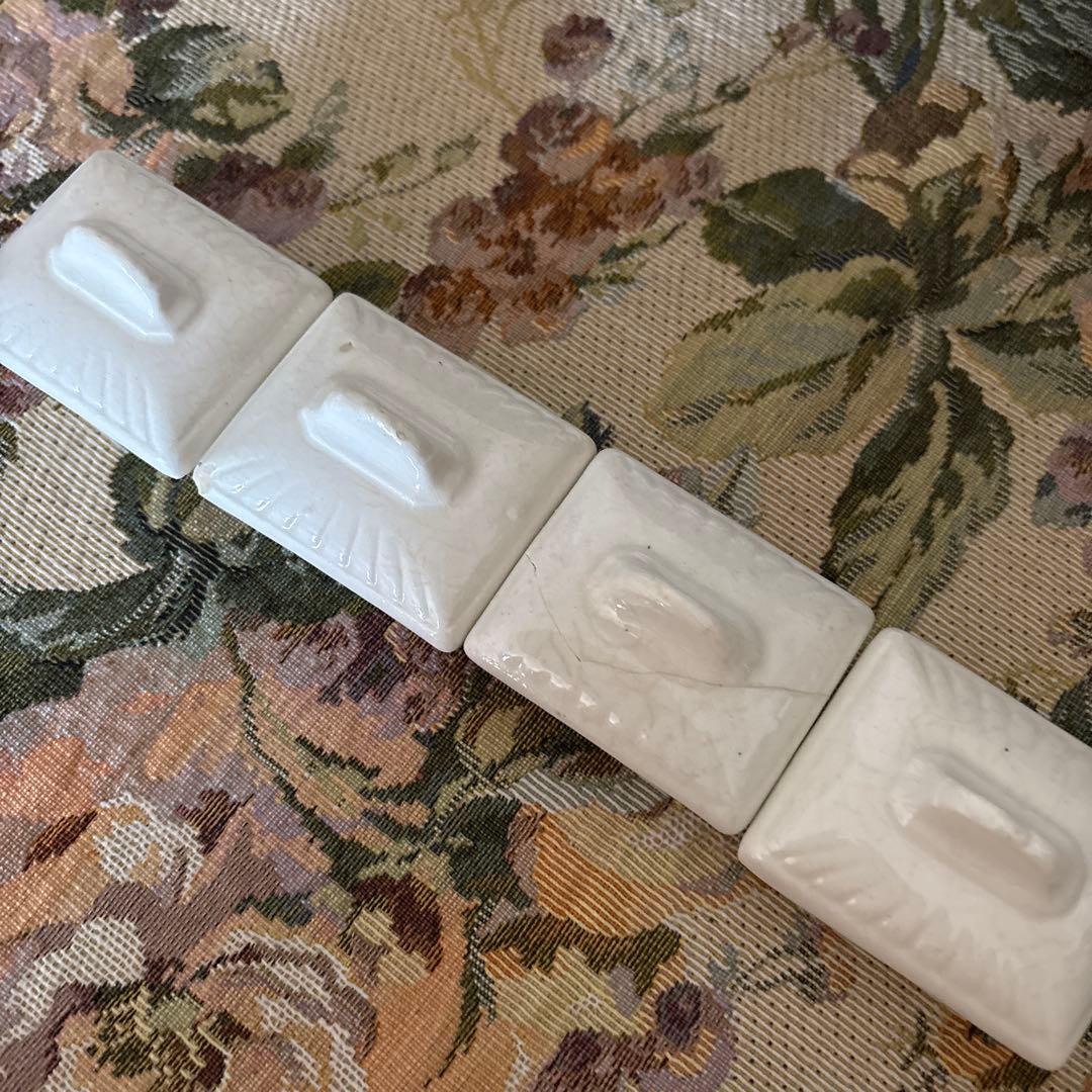 ドイツ　アンティーク　陶器スパイスセット 薔薇、花柄装飾柄