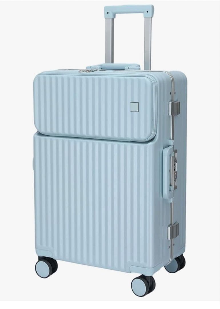 【Ashard 】キャリーケース 水色 大容量Lサイズ