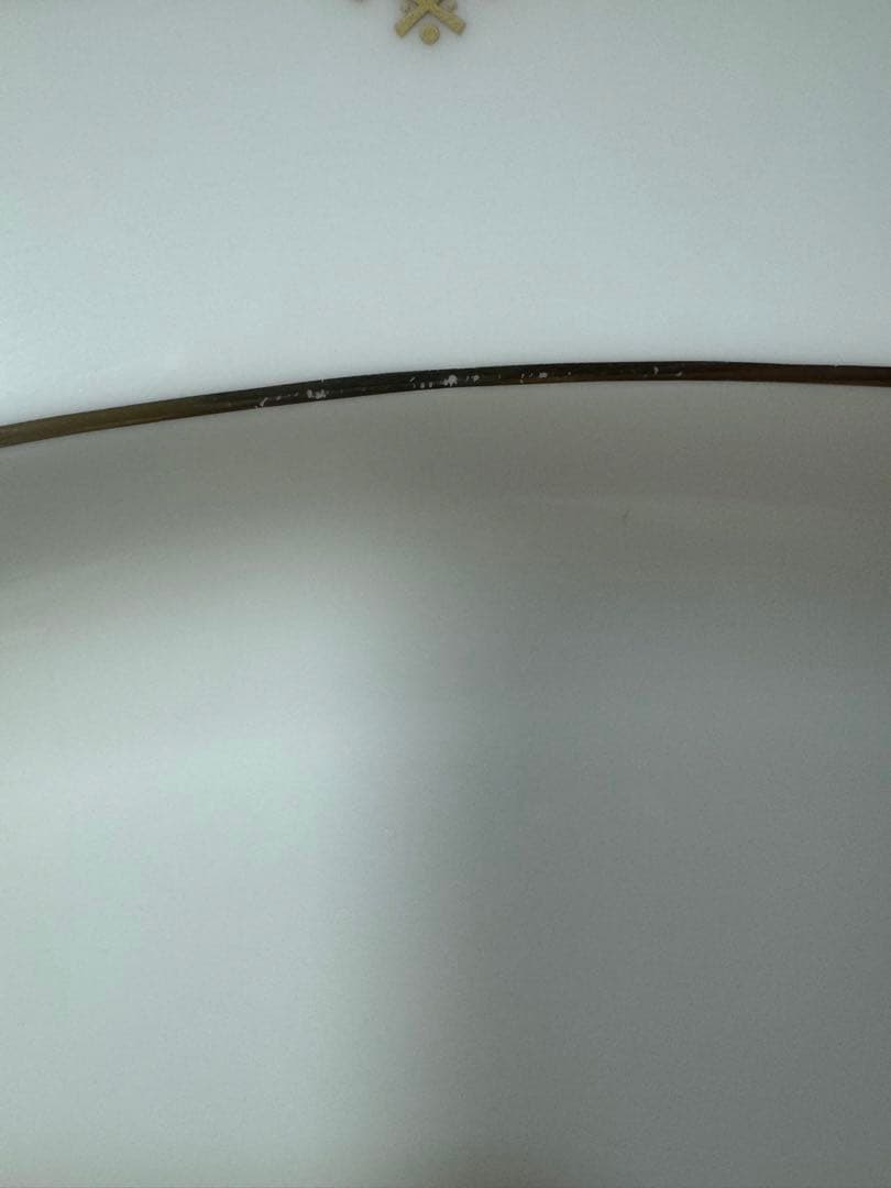 2627 オールドノリタケ　瑠璃片葉金蝕　楕円皿　2客　42cm 未使用