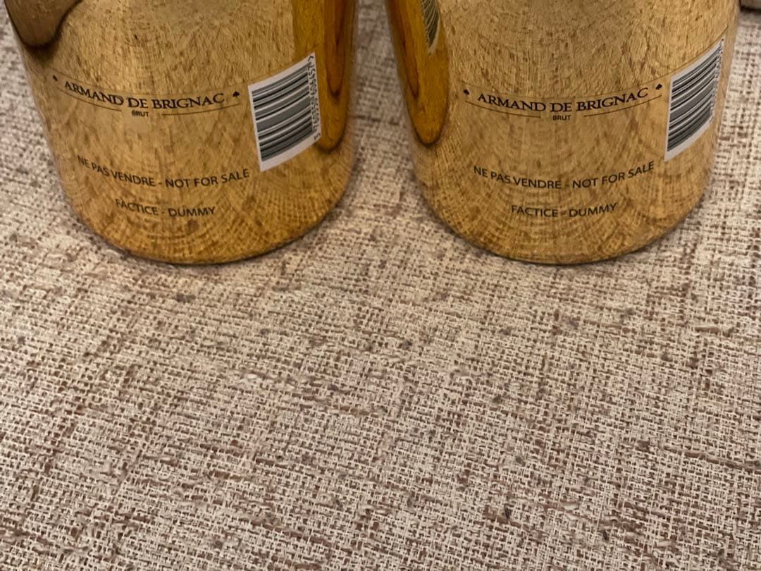 アルマンド ゴールド ボトル空瓶インテリア用ArmanddeBrignac展示用