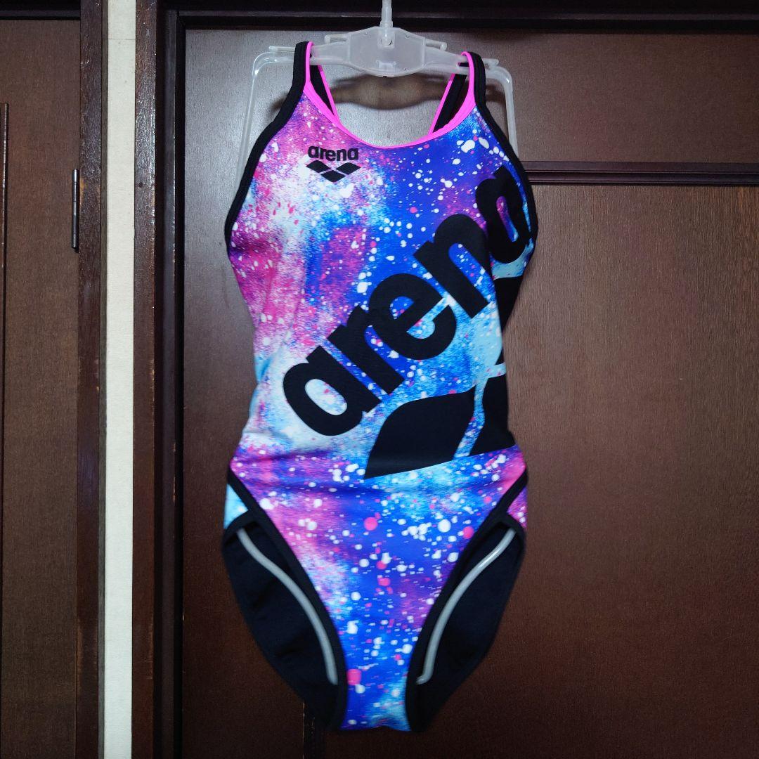Ｏサイズ 新品未使用 arena 宇宙柄 ワンピース水着 レディース