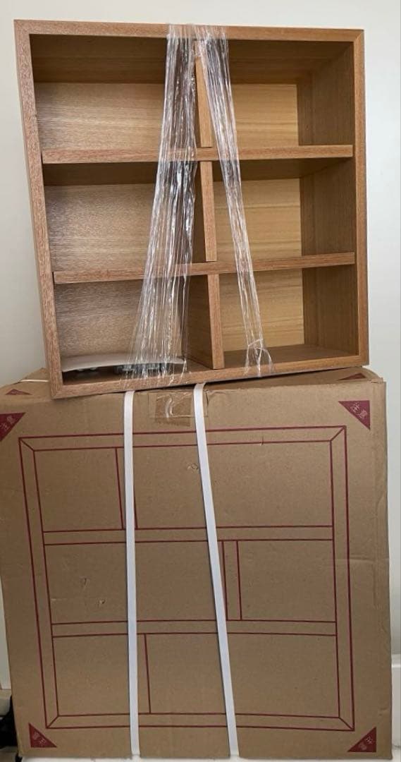 未使用♦︎希少♦︎廃盤♦︎無印良品壁につけられる棚【２個セット】タモ材