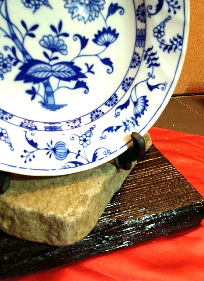 ♥インテリア３色流木・特大平石♥ハンドメード・アレンジ無限大オブジェ置物台セット