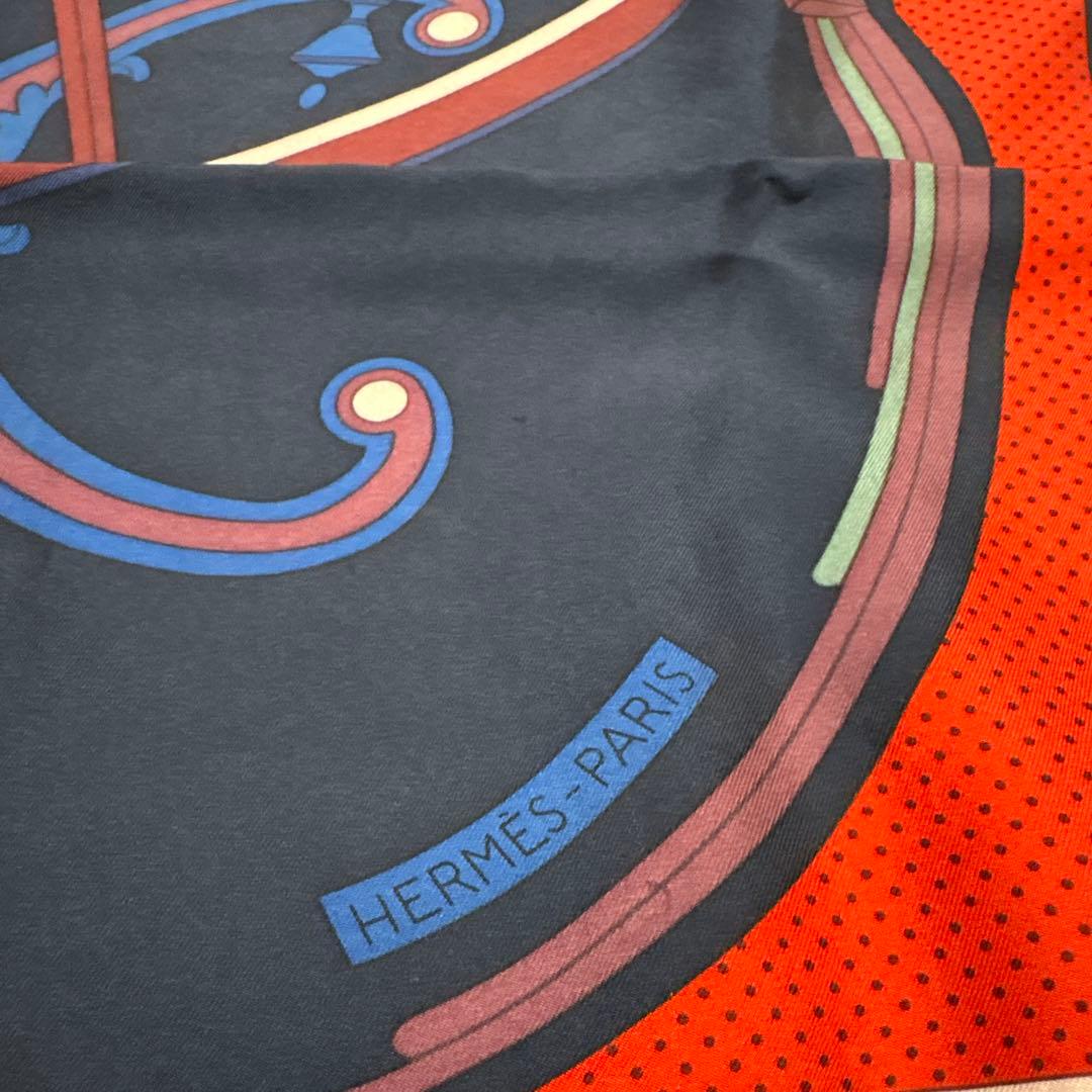 HERMES シルクスカーフ カレ90 ジョージワシントンの馬車