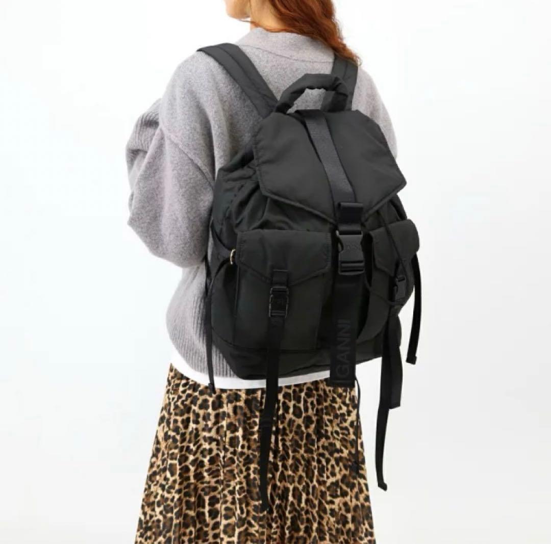 naani様 GANNI リュック 黒 ガニー