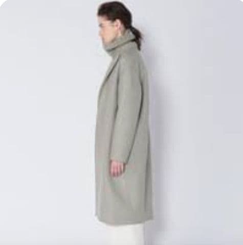 ギャルリーヴィー　ライトメルトンチェスターコート　セージグリーン